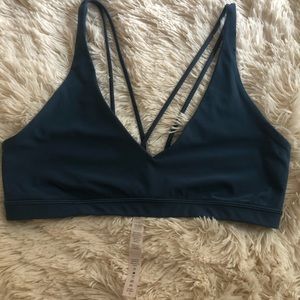 Blue Lululemon sports bra